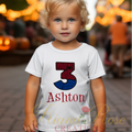 Boys Embroidered Spider Birthday Shirt