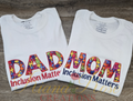 Unisex Embroidered Autism Inclusion Matters Shirt