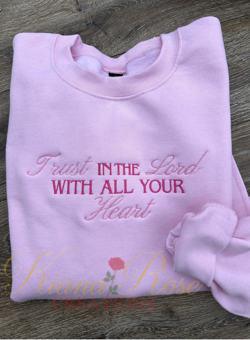 Unisex Personalized Embroidered Scripture Sweatshirt